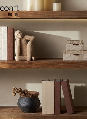 混搭中古网红家居摆件豪宅软装搭配饰陈列家居别墅玄关壁炉小摆设