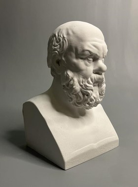 苏格拉底胸像石膏雕塑装饰高级艺术摆件美术素描教具夜市摆摊礼品