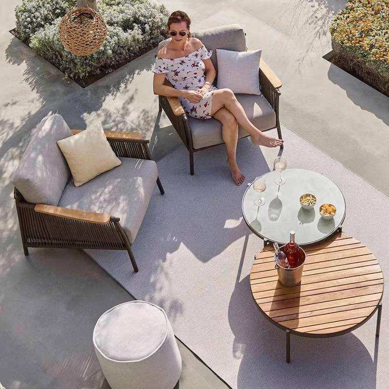 户外藤编沙发大阳台庭院室外防雨防晒阳光房茶几单人藤椅家具组合,淘宝优惠券,粉丝福利购,淘宝优惠卷