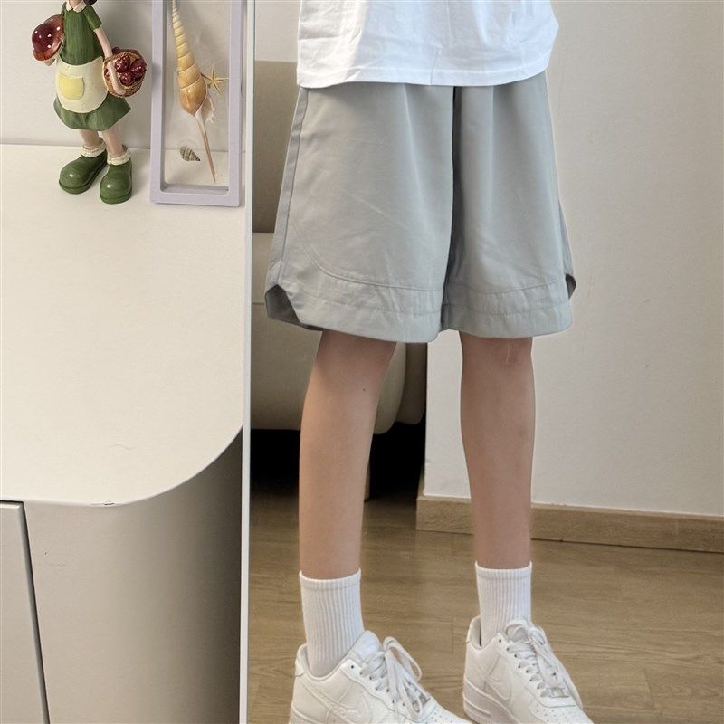 夏季薄款休闲日系宽松纯色五分透气运动短裤潮牌男女速干沙滩裤子,淘宝优惠券,粉丝福利购,淘宝优惠卷