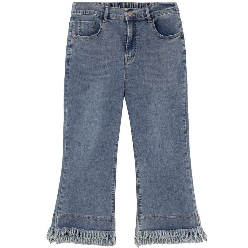 260斤显瘦胖仙女莹莹大码女装胖mm秋季复古休闲微喇毛边牛仔裤子,淘宝优惠券,粉丝福利购,淘宝优惠卷