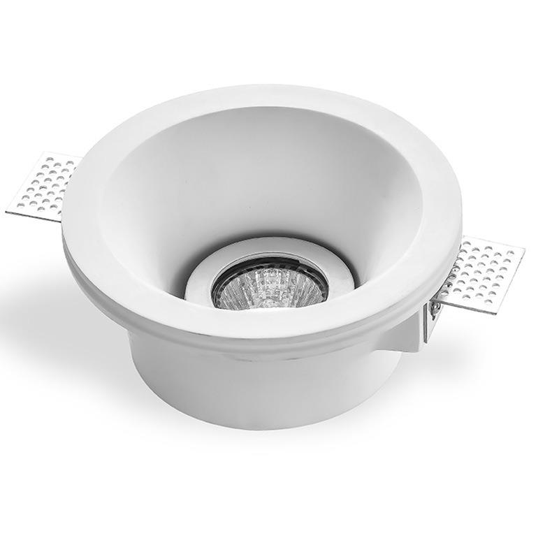 COB wall washing lighting spotlight plaster lamp double head frameless embedded LED ceiling downlight living room bedroom corridor