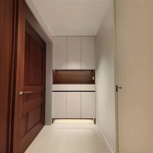 贵阳全屋定制工厂衣柜ENF级极简轻奢奶油风原木分段式免拉手衣橱 - 图0