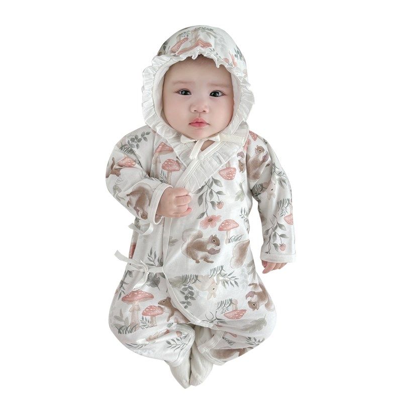 婴儿连体衣新生宝宝衣服春秋冬春秋外出宝宝哈衣新生儿满月爬服,淘宝优惠券,粉丝福利购,淘宝优惠卷