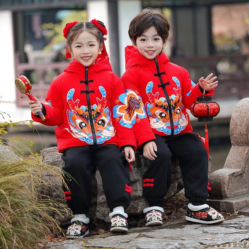 男童棉服加绒外套拜年服冬季儿童新中式汉服棉衣宝宝唐装过年衣服,淘宝优惠券,粉丝福利购,淘宝优惠卷
