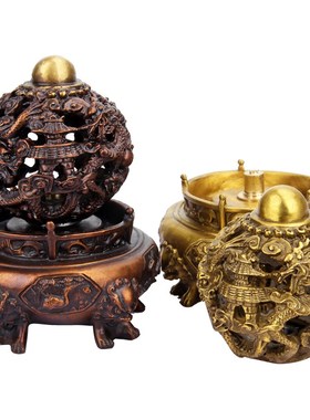 纯铜九转乾坤鼎秘法扭转乾坤香炉工艺品摆件家居店铺开业礼品摆件