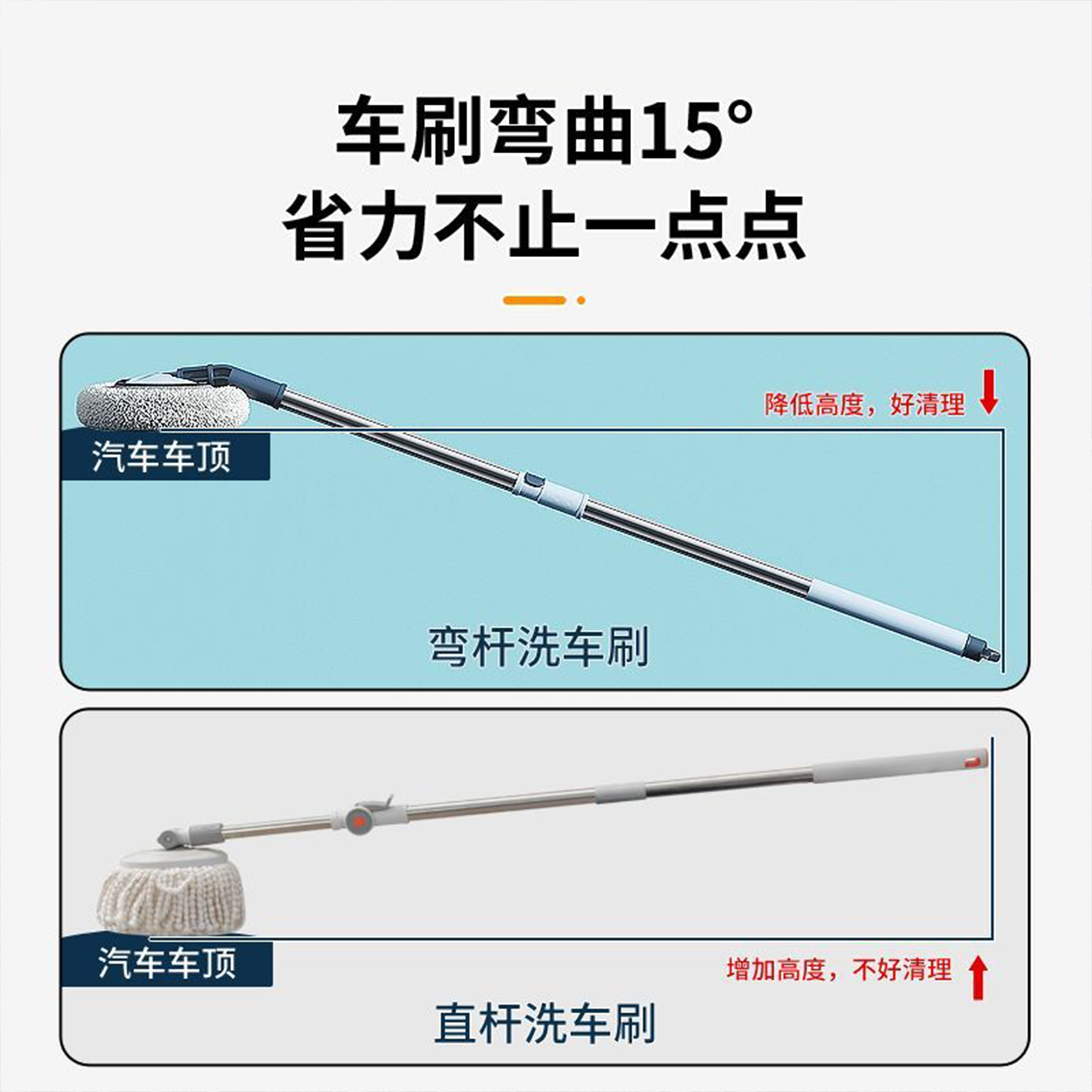 弯杆洗车拖把不伤车漆软毛伸缩车用汽车刷子专用除尘掸子擦车神器,淘宝优惠券,粉丝福利购,淘宝优惠卷