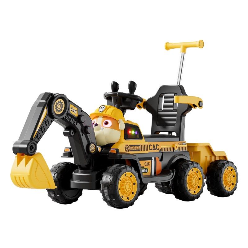 儿童挖掘机玩具车可坐人玩具女男孩遥控电动挖土机可坐工程车带斗,淘宝优惠券,粉丝福利购,淘宝优惠卷