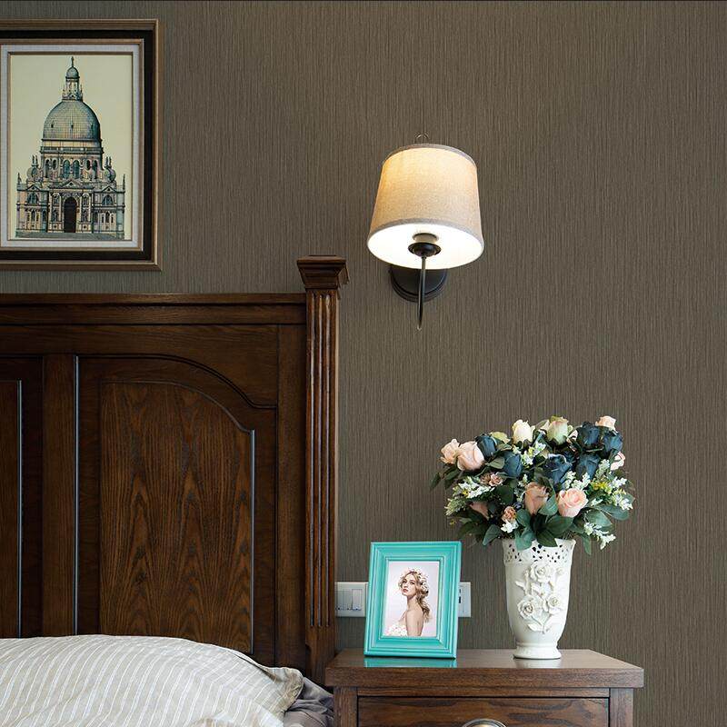 简约现代条纹素色壁纸细致灰色条纹壁纸酒店卧室客厅满铺pvc仿木,淘宝优惠券,粉丝福利购,淘宝优惠卷