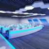 Technological paint control room operation desk command center console desk security room dispatching work bar