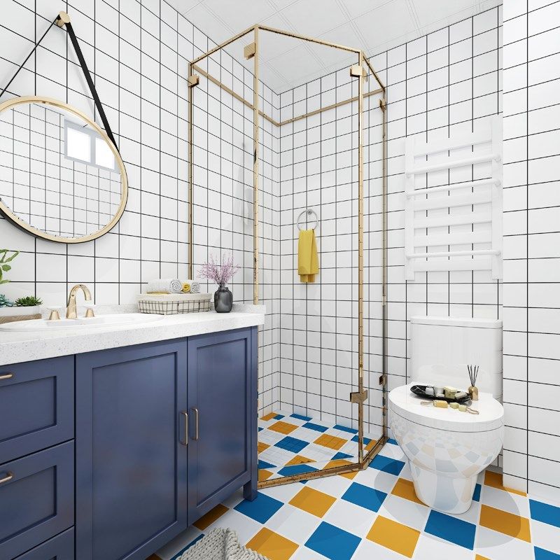 自粘墙纸墙贴厕所浴室瓷地砖遮丑地板贴纸耐磨防滑卫生间防水壁纸,淘宝优惠券,粉丝福利购,淘宝优惠卷