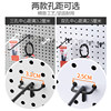 Perforated plate shelves black and white hooks perforated plate supermarket shelves hooks jewelry hooks convenient store product hooks