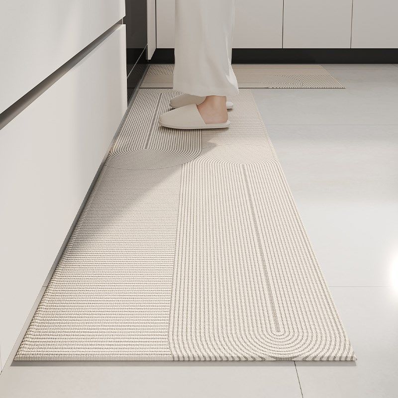 Kitchen dirt-resistant dust-removing floor mats anti-slip and anti-fall floor mats wear-resistant carpets can be customized no-wash and wipeable household strips