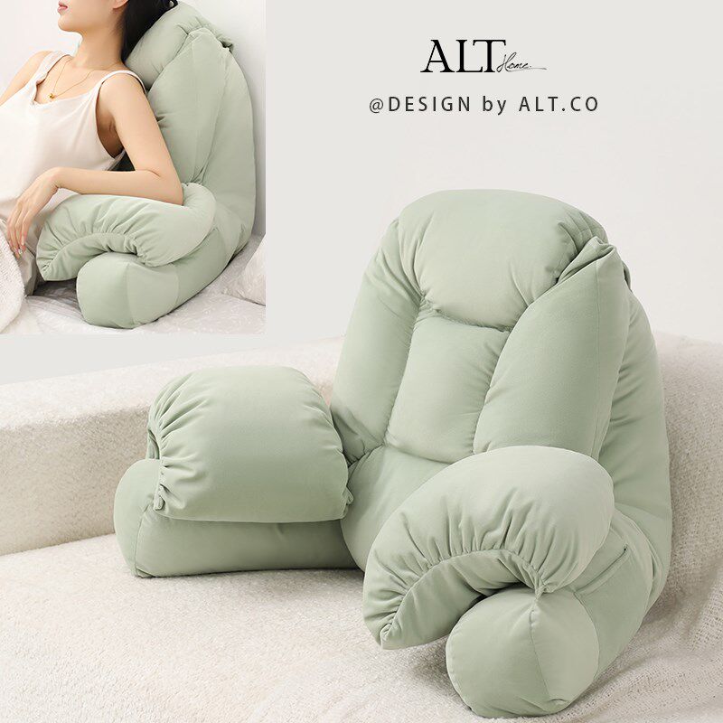 Bed pillow, bay window sill, large back cushion, pregnant women's breastfeeding waist protector, bedroom bedside soft bag sofa, mobile phone cushion
