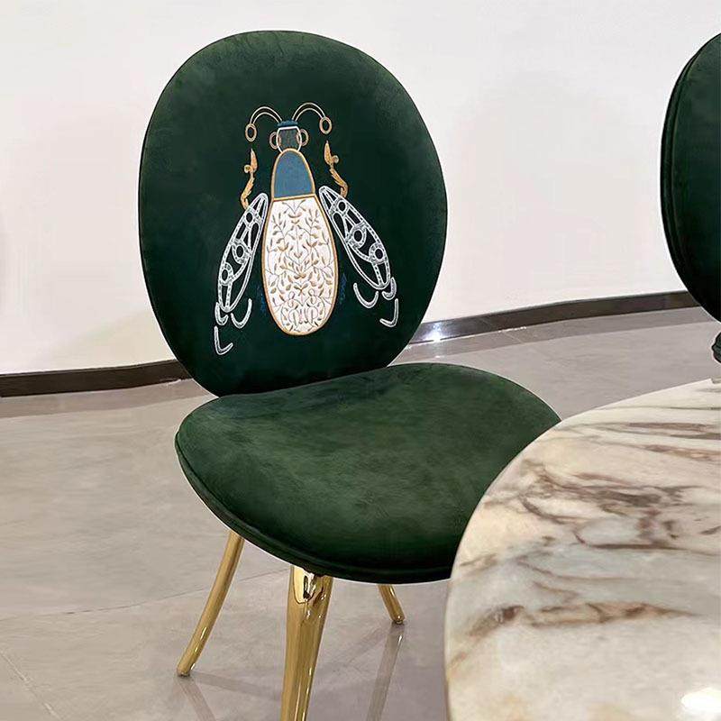 意式轻奢纯铜金属餐椅家用简约现代客厅大气接待休闲椅高端化妆椅,淘宝优惠券,粉丝福利购,淘宝优惠卷