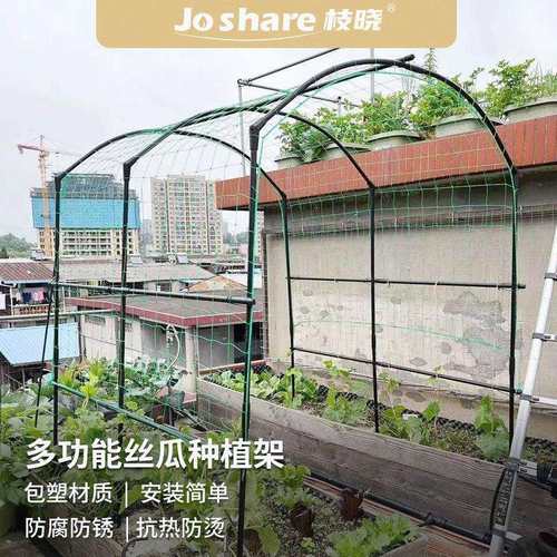 枝晓 20mm多功能丝瓜种植架 葡萄架猕猴桃葫芦南瓜大型果实架 - 图0