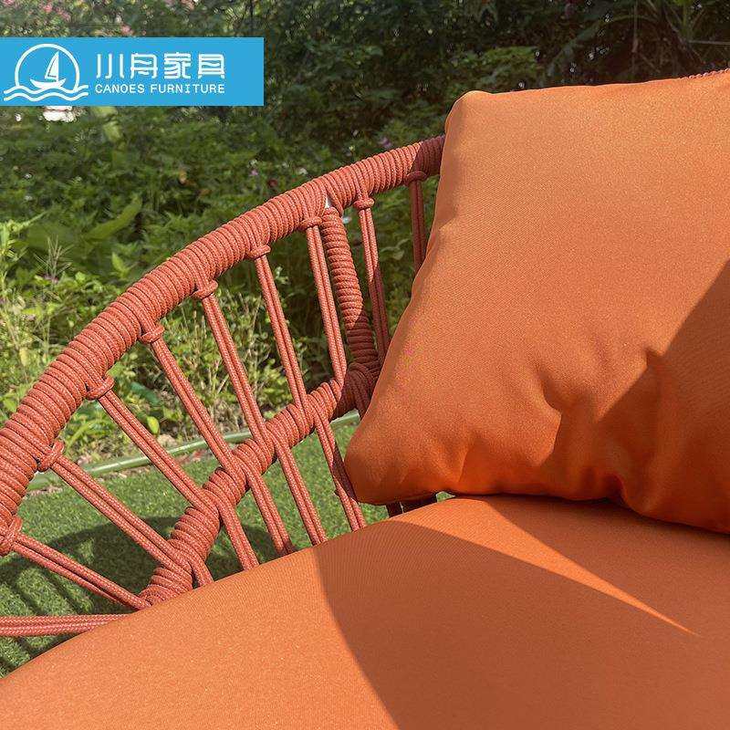 小舟北欧户外家具海边露台庭院藤编沙发室外露天民宿茶几桌椅组合,淘宝优惠券,粉丝福利购,淘宝优惠卷