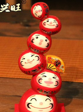 达摩招财乔迁送礼品陶瓷摆件