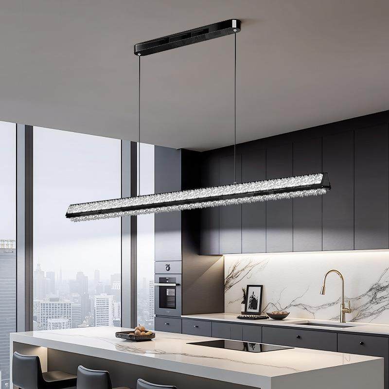 餐厅吊灯意式极简轻奢2025新款护眼创意个性一字长条餐桌吊灯,淘宝优惠券,粉丝福利购,淘宝优惠卷