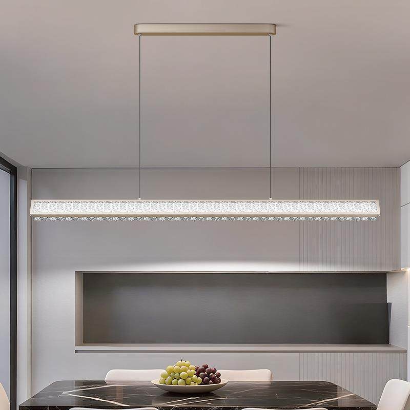 餐厅吊灯意式极简轻奢2025新款护眼创意个性一字长条餐桌吊灯,淘宝优惠券,粉丝福利购,淘宝优惠卷