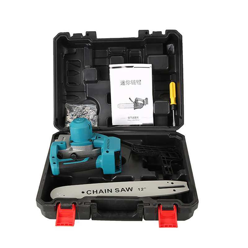 充电式锂电池弯手柄伐木锯12寸家用电动手持电锯无刷电机电链锯,淘宝优惠券,粉丝福利购,淘宝优惠卷
