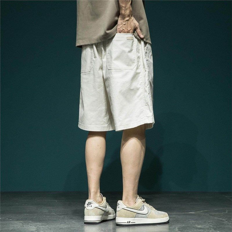 日系慵懒风宽松短裤男士夏季新款户外百搭加大运动简约休闲五分裤,淘宝优惠券,粉丝福利购,淘宝优惠卷
