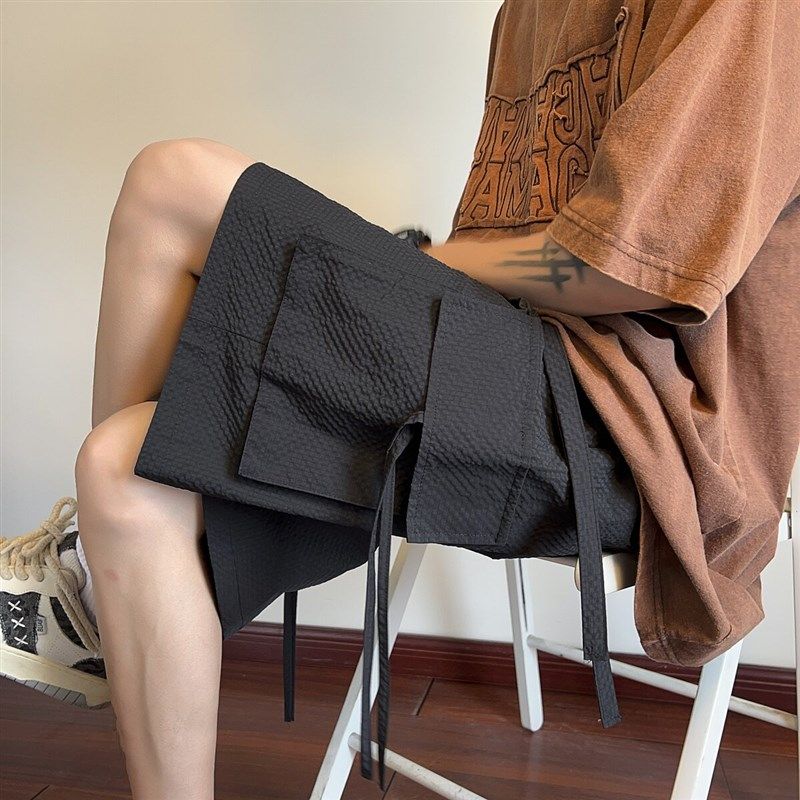 2025新款美式复古短裤男夏季潮牌宽松直筒阔腿运动休闲五分裤子,淘宝优惠券,粉丝福利购,淘宝优惠卷