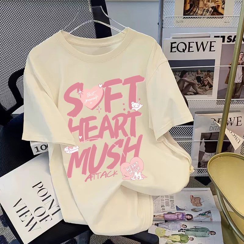 女童白色纯棉短袖t恤2025夏季新款童装儿童宽松上衣女孩衣服夏装,淘宝优惠券,粉丝福利购,淘宝优惠卷