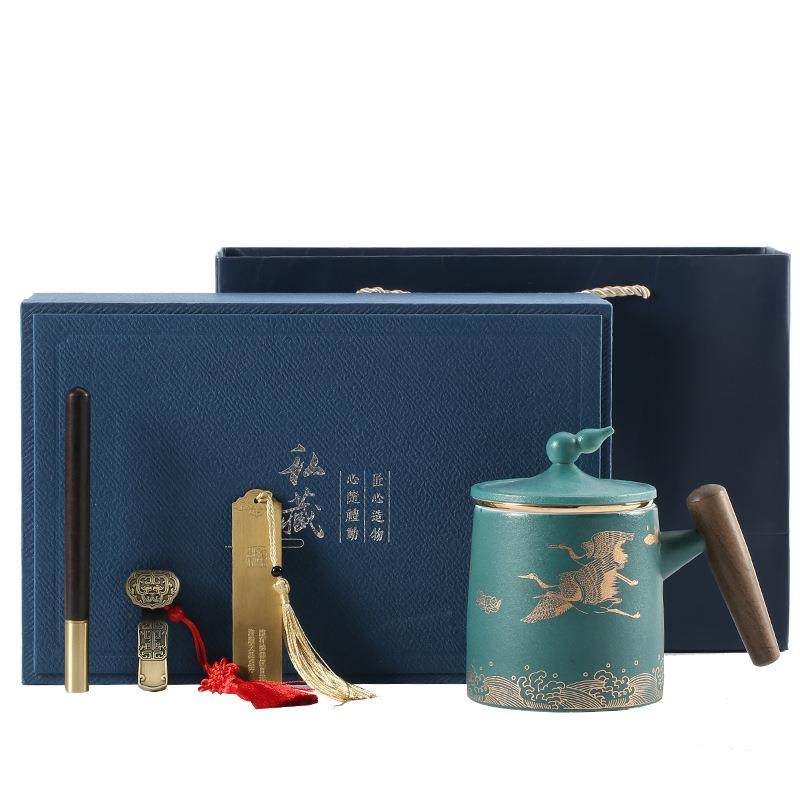 程熙陶瓷茶水分离泡茶杯个人专用带盖喝茶办公马克杯伴手回礼手礼,淘宝优惠券,粉丝福利购,淘宝优惠卷