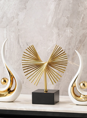 现代样板房d轻奢摆件客厅玄关酒柜电视柜办公室书柜乔迁新居礼品