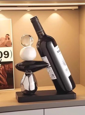 轻奢高档象酒托红酒架摆件u家居客厅酒柜餐边柜装饰品乔迁新居礼