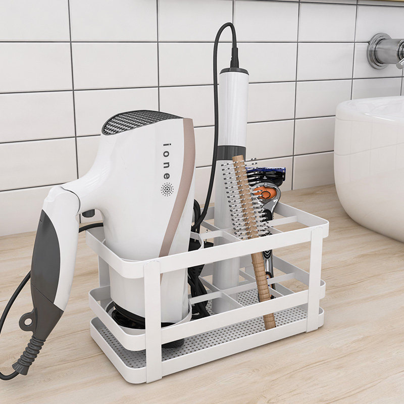 吹风机置物架免打孔桌面牙刷一体式收纳层架洗漱台分类放电吹风机,淘宝优惠券,粉丝福利购,淘宝优惠卷