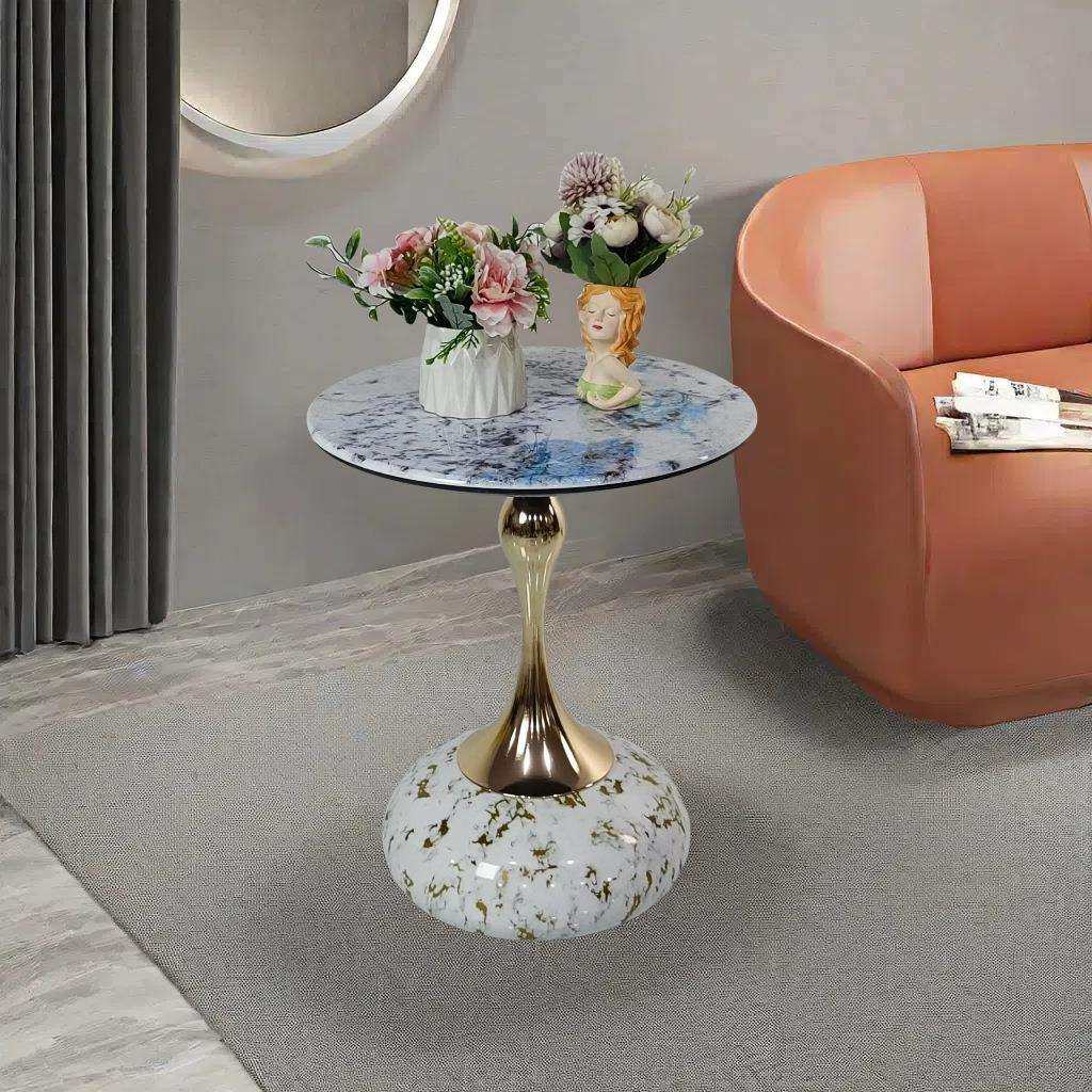 轻奢圆茶几微晶石沙发边几现代简约大理石角几床头柜移动小桌子,淘宝优惠券,粉丝福利购,淘宝优惠卷