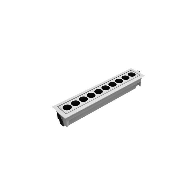 Embedded linear strip spotlight LED grille light living room without main light anti-glare ceiling light spotlight flood downlight