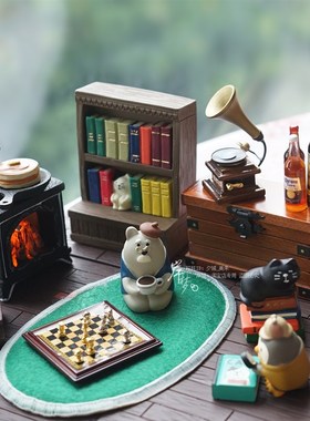 微缩国际象棋模型k迷你箱子欧式家具12分娃娃屋装饰场景搭配小摆