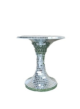 玻璃钢镜片马赛克玄关文化桌子酒店会所阳台样板房落地Y花瓶器摆