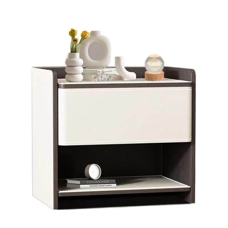 意式轻奢床头柜新款马鞍皮极简高端床边收纳柜,淘宝优惠券,粉丝福利购,淘宝优惠卷