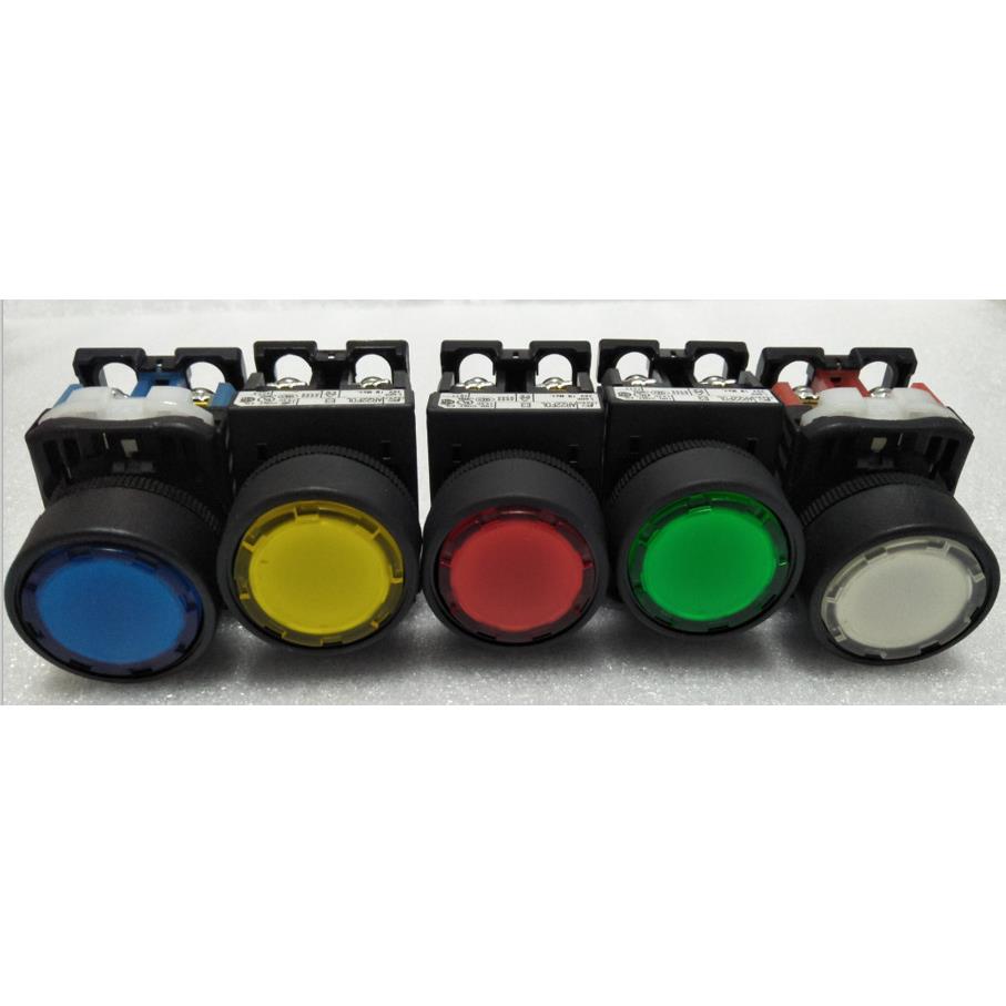 富士按钮 AR22FOL带灯按钮AR22FOL-11M3R自复位LED 红黄蓝绿白橙 - 图3