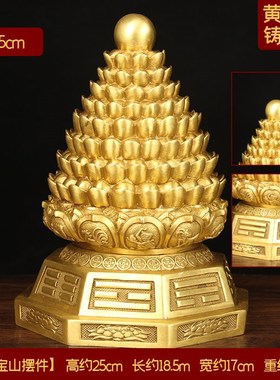 铜元宝开盖聚宝盆工艺礼品摆件 铜聚宝盆摆件铜元宝三足铜聚宝盆