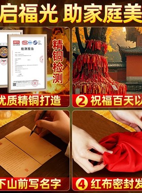 山海镇挂件纯黄铜摆件解决宅室外入户大门口家用彩绘涂朱砂的作用