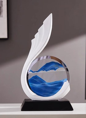 酒柜装饰品摆件轻奢高档客厅高级感小众玄关电视柜办公室风生水起