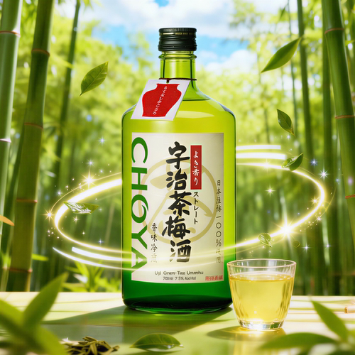 【热卖爆款】CHOYA蝶矢宇治茶梅酒720ml女士微醺低度果酒梅子酒 - 图1