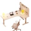 L-shaped corner desk home bedroom desktop computer desk office desk lift corner hole board study desk