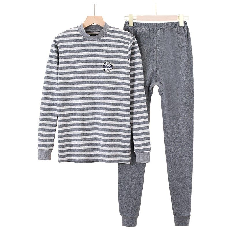 春秋冬季青少年全棉内衣棉毛衫套装男童男孩高中学生秋衣秋裤,淘宝优惠券,粉丝福利购,淘宝优惠卷