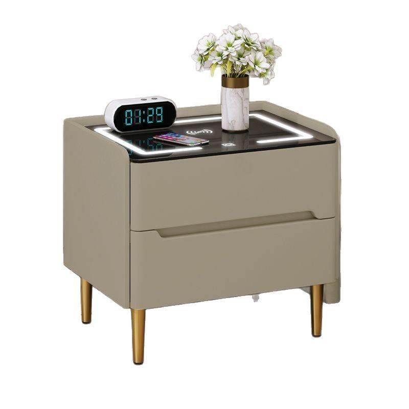 智能床头柜简约实木网红极简易钢制充电主卧室多功能轻奢家用收纳,淘宝优惠券,粉丝福利购,淘宝优惠卷