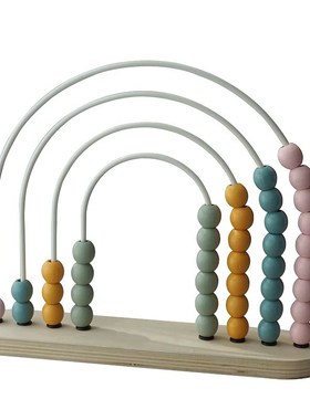 现代简约轻奢原木质感家居样板间儿童房主题软装饰品摆件