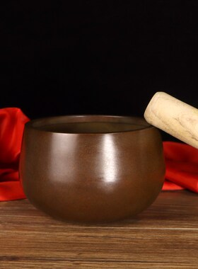 纯铜佛音钵盂梵音颂钵尼泊尔手工瑜伽冥想音疗钵音碗铜磬摆件