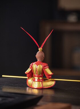 斗战胜佛孙悟空摆件中式禅意家居陶瓷玄关齐天大圣桌面博古架装饰