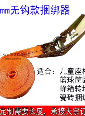 涤纶25mm微型无钩货车捆绑带收紧器捆绑绳固定带拉紧器紧绳器绳子
