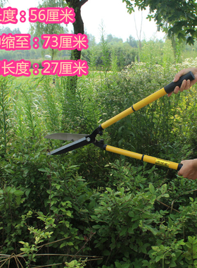 园林修枝剪大剪刀伸缩果枝剪绿化剪刀剪篱笆修花